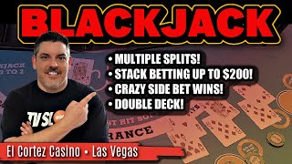 🎴Blackjack | 1k Vs. El Cortez | Crazy Splits & Non-Stop Side Bet Wins!