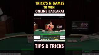 TIPS & TRICKS IN LIVE ONLINE BACCARAT #shorts #strategy