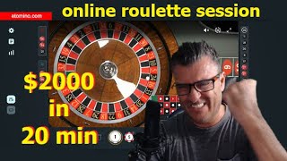 🔵 $ 200 against Online ROULETTE Wheel | My first EURO online roulette session after big move!
