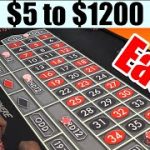 Start at $5 and win $1200 W/ This Roulette Strategy