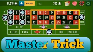 Master Betting Trick To Roulette ❤❤ || Roulette Strategy To Win || Roulette Tricks