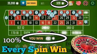 100% Every Spin Win 🌹🌹 || Roulette Strategy To Win || Roulette Tricks