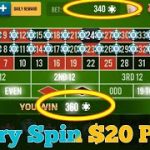 Every Spin $20 Profit 🌹🌹 || Roulette Strategy To Win || Roulette