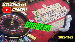 🔴LIVE ROULETTE |🔥BIG BET Full CASINO LAS VEGAS Session Night Tuesday Exclusive✅ 2022-11-22