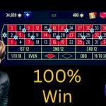 100% super winning strategy at roulette…