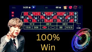 100% super winning strategy at roulette…