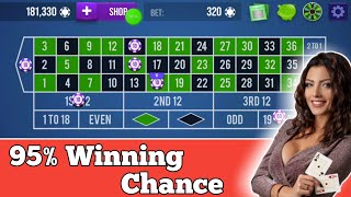 95% Winning Chance 🤔 || Roulette Strategy To Win