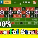 💪100% Powerfully Strategy 💪 || Roulette Strategy To Win || Roulette Tricks
