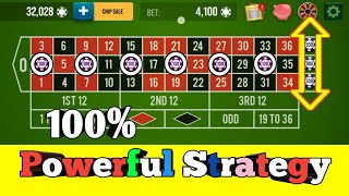 💪100% Powerfully Strategy 💪 || Roulette Strategy To Win || Roulette Tricks
