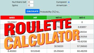 FREE Roulette  Calculator (Bet Probabilities)