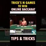 BACCARAT LIVE ONLINE STRATEGY #shorts #baccarat #strategy