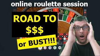 🔵 Me against Online ROULETTE Wheel | Road to $$$ or bust | Euro Session 2