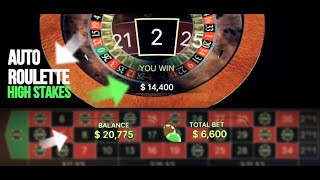 High Stakes at Auto Roulette with my Roulette System!
