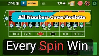 All Numbers Cover Roulette 🌹🌹 || Roulette Strategy To Win