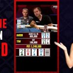 BOOM | Texas Holdem Poker Hand – Straight Flush Draw Is Sick | #shorts