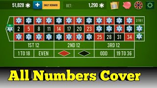 All Numbers Cover Roulette 🌹🌹 || Roulette Strategy To Win || Roulette Trick