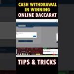 CASH WITHDRAWAL FROM ONLINE BACCARAT WIN #shorts #mybloopers