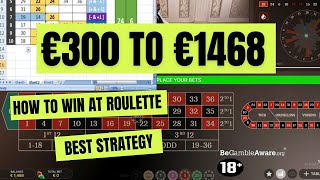 €300 to €1468 Playing Deutsches Roulette with my Roulette Strategy