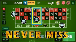 Never Miss 😍 || Roulette Strategy To Win