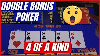 Single Hand Double Bonus Poker – Video Poker Strategy with a 4 of a kind jackpot
