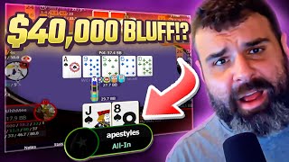 THIS BLUFF Could Be Worth $40,000!! | $1,050 WCOOP Poker Highlights