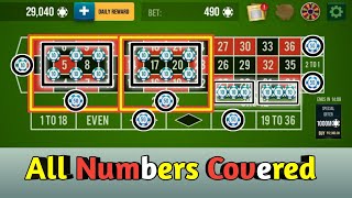 All Numbers Cover Roulette || Roulette Strategy To Win || Roulette Tricks