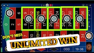 LIVE ROULETTE UNLIMITED WIN || Roulette Strategy To Win || Roulette Tricks