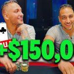 BROWNBALLA RUNS OVER table! 60K and 119K pots ♠ Live at the Bike!