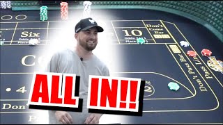🔥ALL IN!!🔥 30 Roll Craps Challenge – WIN BIG or BUST #227