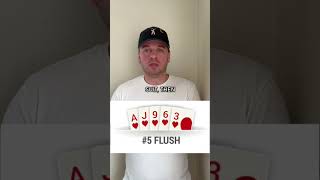 Learn Texas Hold-Em HAND RANKINGS #shorts #poker #texasholdem #pokervlog