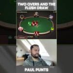 Two Overcards + Flush Draw = NUTS?!? #ggpoker #pokerstrategy #poker #cashgamepoker #shortsfeed