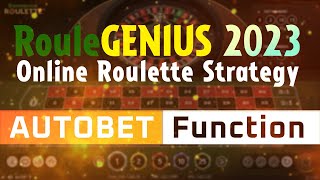 Autobet Configuration | RouleGENIUS 2023 Predictor | Online Roulette Strategy