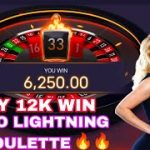 CASINO LIGHTNING ROULETTE STRATEGY| TODAY 12K WIN CASINO ROULETTE| TODAY BIG WIN| 100% WIN | INDIAN