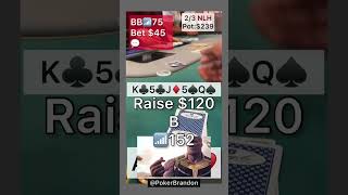 A10 off – he almost folded that! – 2/3 NLH – #pokerbrandon #poker #pokerstrategy  #pokerreels #aa