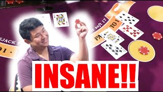 🔥INSANE PLAYS🔥 10 Minute Blackjack Challenge – WIN BIG or BUST #166