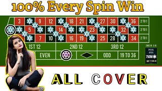 100% Every Spin Win🌹🌹 || Roulette Strategy To Win || Roulette Tricks