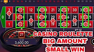 CASINO ROULETTE BIG AMOUNT SMALL WIN| 5K WIN 500X 200X WIN 🔥| CASINO ROULETTE STRATEGY TODAY BIG WIN