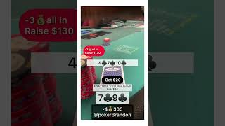 79 s – pot odds – #pokerbrandon #poker #pokerstrategy  #pokerreels #pokertips #AA  #bluff #aces #Kk