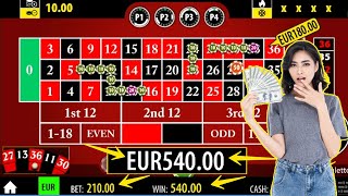 540 euro win | Roulette Strategy to Win | Roulette Strategy | Roulette Win