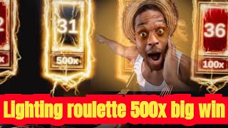 Lighting roulette Stretgy big win 500x lighting roulette big win 500×