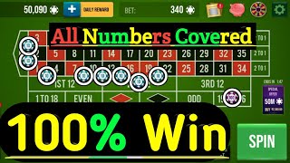 100% Win All Numbers Covered || Roulette Strategy To Win || Roulette Tricks