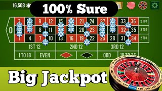 Big Jackpot ❤❤ 100% Win || Roulette Strategy To Win || Roulette Trick
