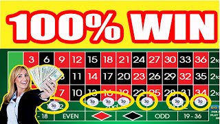 100% WIN GRANTEE | Roulette Strategy to Win | Roulette Strategy | @roulettewin996