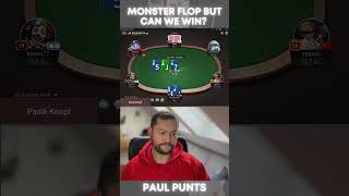 Do you raise or call the flop here? #pokerstrategy #poker #ggpoker #shorts #cashgame #twitchpoker