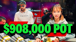 The BIGGEST pot in streaming poker HISTORY! ♠ Live at the Bike!