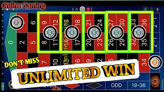 Unlimited Win ❤❤ || Roulette Strategy To Win Roulette || Roulette Tricks