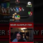 NEVER slowplay the FISHESES! TAUREN DANCE? #ggpoker #pokerstrategy #shorts #poker