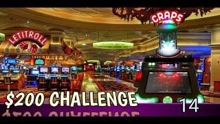 LIVE CRAPS #14!!! – $200 CHALLENGE!  EXTREME PROBABILITY BUBBLE CRAPS – #!!@#!!!!!