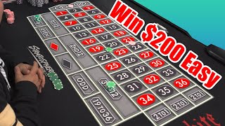Only need 3 Bet to win $200 w/ this Roulette System