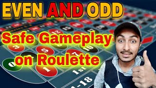 Safe Gameplay on Roulette || Roulette Strategy To Win